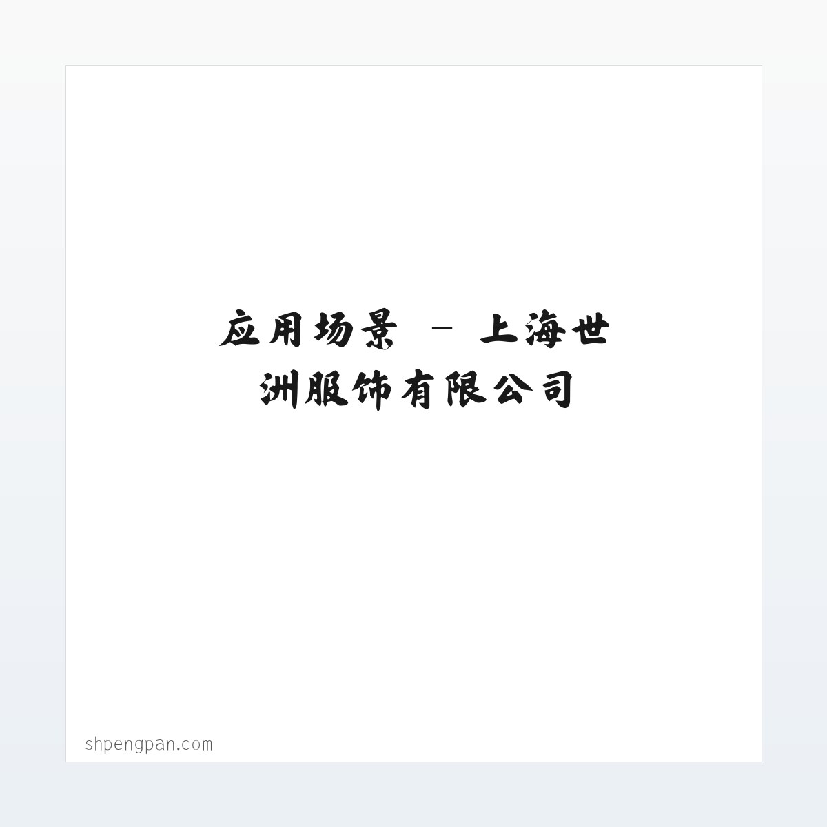 技术参数 - 上海世洲服饰有限公司 方图